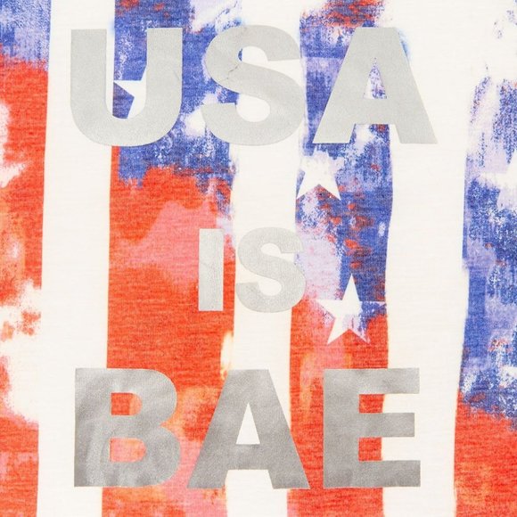 Claire's Womens USA is BAE Tank Top Junior Size One Size - Picture 3 of 3